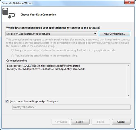 selection data connection